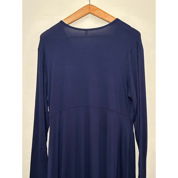 GRECERELLE Spring Summer Women’s Dress Casual Long Sleeve Navy XL - Picture 6 of 10